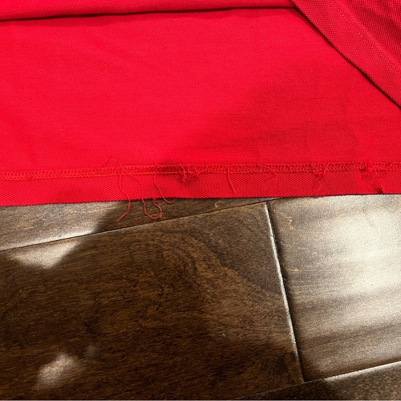Red Burberry Polo Men’s Large - Picture 4 of 6
